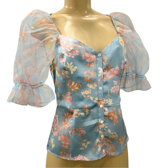 NWT $128 French Connection Diana Drape Top - Picture 6 of 8